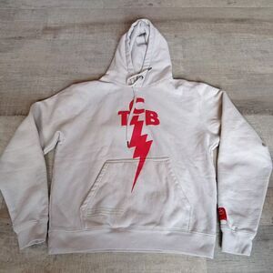 Elvis Presley x Shoe Palace Hoodie Double Sided Graphic Spellout Cream Men's M